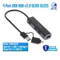 ราคา 4 Port USB HUB v3 0 GLINK GL035 ฮับ ยูเอสบี Black (21086585816)