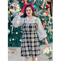 ราคา ฮ552 ร้านนี้ส่งไว เซ็ตเอี๊ยมสก็อตสายเกา 4สี เสื้อผ้าสาวอวบ ชุดสาวอวบอ้วน ชุดคนอ้วนสวยๆ ชุดสาวอวบ ชุดสาวอวบแซ่บๆ เสื้อผ้าสาวอวบอ้วน (17222304661)