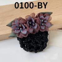 ราคา Korean bank Hotel Flower Hair Net stewardess dish hair net bag nurse headdress womens professional hair accessories (20368506640)