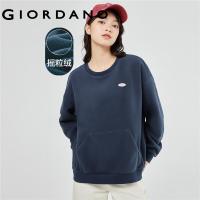 ราคา Giordanoผู้หญิง เสื้อสเวตเตอร์คอกลมผ้าฟลีซแบบพลิกกลับได้ Free Shipping 05322801 (16004567455)