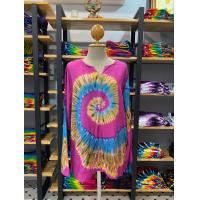 ราคา หลุด QC ราคาพิเศษ เสื้อมัดย้อม ผ้าสปันเรย่อน สีชมพูตามรูป (20067853381)