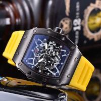 ราคา Hot Sale 2023 new Richard War II Devils automatic non mechanical mens watch high end trendy barrel type silicone leisure men (19426704079)