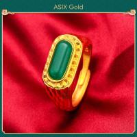 ราคา ASIX GOLD แหวนผู้ชายทอง 24K แหวนมังกรครอบงำ แหวนผู้ชายเท่ ไม่ดำ ไม่ลอก (20331542909)