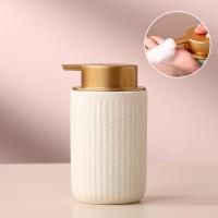 ราคา เครื่องจ่ายสบู่โฟมเซรามิกสุดหรูขวดแชมพูแบบกดที่ใส่น้ำยาล้างมือแบบพกพาอุปกรณ์เสริมสำหรับห้องน้ำนอร์ดิกที่ทันสมัย (13077139910)