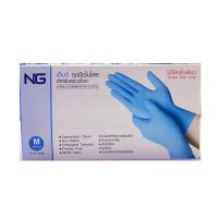 ราคา ถุงมือไนไตรNG ถุงมือแพทย์ ถุงมือยางสีฟ้า 100ชิ้น กล่อง (16872080480)