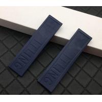 ราคา Soft Nature Rubber silicone Watch band 20mm Black dark blue Watchband For navitimer avenger Breitling strap folding buckle logo (15205358382)