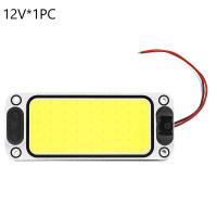 ราคา 2ชิ้น54LED แถบไฟอ่านหนังสือตอนกลางคืนมีลูกปัด12 24V โคมไฟติดเพดานหลอดไฟ COB ตกแต่งภายในรถยนต์พร้อมสวิตช์เปิด ปิดสำหรับรถตู้รถบรรทุกโคมไฟตั้งแคมป์ (21131445750)