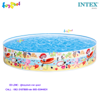 ราคา Intex ส่งฟรี สระขอบตั้งลายเด็กเล่นชายหาด 5 ฟุต 1 52 ม รุ่น 56451 (5088650563)