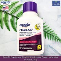 ราคา ผลิตภัณฑ์ลดอาการท้องผูก ชนิดผง แบบขวด ClearLAX Polyethylene Glycol 3350 Unflavored Powder for Solution Equate (19616425606)