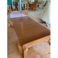 ราคา CPG เตียงนอน 3 5 ฟุต 110x200สูง40CM เตียงนอน เตียงไม้สัก เตียงเดี่ยวไม้ เตียง3 5ฟุต หัวเตียงทึบ สีน้ำตาลไม้สักเก่าเคลือบเงา K 222 (14644447799)