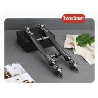 ราคา มือจับบานประตู ลูกบิดประตู ด้ามจับประตู ราวจับ ด้ามจับประตู ที่จับประตูสไตล์ยุโรป วัสดุจากบรอนซ์ทอง ประตูกระจก ประตูไม้ 1 คู่ (18582214894)