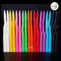 ราคา พร้อมส่ง เทียนเกลียวแฟนซี 6 8 10 12 นิ้ว เทียนสี เทียน ราคาต่อคู่ (16409143421)