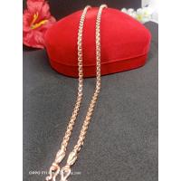 ราคา สร้อยคอนาค หนัก 1 บาท ลายผ่าหวาย สร้อยคอโรสโกล์ (12209531981)