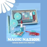 ราคา 8063 เซตเครื่องสำอาง MAGIC NATION เซตเครื่องสำอางครบเซต เครื่องสำอางแต่งหน้า แป้งฝุ่นโปร่งแสง4เฉดสี แป้งฝุ่น (10192996466)
