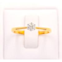 ราคา Happy Jewelry แหวนเพชรเม็ดเดี่ยว 20 ตัง 6 เตย ก้านอิตาลี สวยๆคลาสสิค ทองแท้ 9k 37 5 เพชรเกสร ME805 (16979756661)