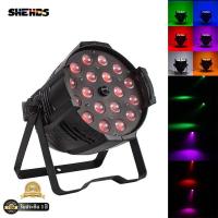 ราคา SHEHDS LED Zoom 18x18W วัตต์ ไฟเวที ชุดไฟสปอตไลท์ Par Light 6in1 RGBWA UV การควบคุมเสียง Stage Lighting Good for Dj Disco Party Night Club Bar Wedding KTV (20697864912)