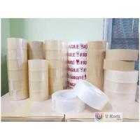 ราคา 150 หลา เทปใสสีน้ำตาล หน้ากว้าง 2นิ้ว ยาว 150 หลาเต็ม หนา 50 ไมครอน uk (1369100034)