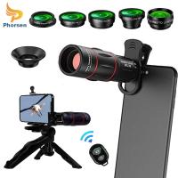 ราคา 8 in 1 Universal Cell Phone Lens Kit ephoto Fisheye Wide Macro Star Filter CPL Lens Remote Shutter Tripod for Most Smartphone (10170503669)
