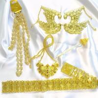 ราคา vintage jewelry ชุดไทยประยุกต์ เครื่องประดับชุดไทย ราคาถูก สร้อยคอสีทองชุดเครื่องประดับเจ้าสาว ชุดเครื่องประดับเพื่อนเจ้าสาว (7340938258)