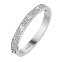 ราคา กำไล LOVE รุ่นเพชร3แถว เกรดดีที่สุด ใช้ไขควง งานฝังเพชรCZ สินค้าพร้อมส่ง (21193448117)