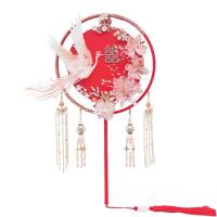 ราคา ANSINE แบบสองด้าน พัดลมกลมฟีนิกซ์ เย็บปักถักร้อยด้วยมือ ด้ามจับแบบยาว พัดเจ้าสาวสไตล์จีน ของเก่าแบบโบราณ ผลิตภัณฑ์สำเร็จรูป แต่งงานในงานแต่งงาน (21139556187)