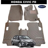 ราคา พรมปูพื้นรถยนต์ 6D HONDA CIVIC FD พรม6D หนังPUแท้ เต็มคัน 3ชิ้น (4211846256)