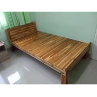ราคา CPG เตียงนอน 3 5 ฟุต 110x200สูง40CM เตียงนอน เตียงไม้สัก เตียงเดี่ยวไม้ เตียง3 5ฟุต เตียงหัวทึบ สีสักธรรมชาติเคลือบเงา K 223 (14645347792)