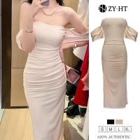 ราคา ZY HT EraVogue เดรสผู้หญิง เดรสสีดำ สีครีม เดรสปิดไหล่ เดรสไปงานแต่ง ชุดไปทะเล เดรสทำงาน เดรสออกงาน เดรสเซ็กซี่ เดรสเกาหลี ชุดออกงาน 5792 (15063682274)