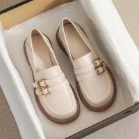 ราคา one sunnyes 2023 ใหม่รองเท้าลำลองSlip Onรองเท้าหนังPuสำหรับผู้หญิงสไตล์อังกฤษLoafersสำหรับผู้หญิงนุ่มและBreathableผู้หญิงรองเท้า (20465733424)
