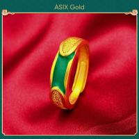 ราคา ASIX GOLD แหวนผู้ชายทอง 24K แหวนมังกรครอบงำ แหวนผู้ชายเท่ ไม่ดำ ไม่ลอก (20331542908)