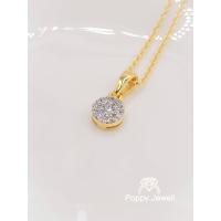 ราคา จี้เพชรแท้ ทองแท้ พร้อมสร้อยทองอิตาลีแท้ 9k 37 5 รุ่น Moon Lovers Pendant (12498013380)