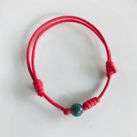 ราคา สร้อยข้อมือเชือกแดงนำโชค ด้ายแดงประดับหยกมงคล 6 mm เสริมโชคลาภ สร้อยข้อมือแฟชั่น แฮนด์เมด (11634985841)