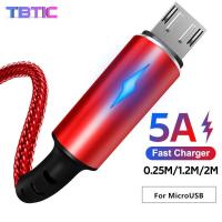 ราคา 3AไนลอนFast LED Lighting Cable Data Micro Usb CableสำหรับOPPO Xiaomi Samsung Vivoโทรศัพท์Android (3440674230)