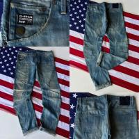 ราคา G star raw กางเกง ยีนส์ ขากระบอก ผ้าด้าน มัน ๆ ฟอกสีเอว 34 35 ยาว 42 ปลา ยขา 6 5 เป้าตื้น (16883149354)