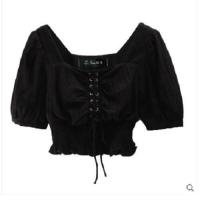 ราคา เสื้อลูกไม้แขนยาวเสื้อเอวลอยโชว์ไหปลาร้าผู้หญิงใหม่ฤดูร้อนเสื้อแขนพองอเนกประสงค์ (19673377091)