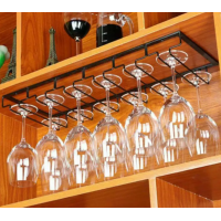 ราคา 2021แก้วไวน์ขาตั้งที่วางโครเมียมตู้ฐานแขวนชั้นวางบาร์ไวน์Racks (6222186803)