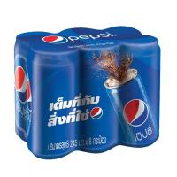 ราคา เป๊ปซี่ สลิมแคน น้ำอัดลม 245 มล แพ็ค 6 กระป๋อง เป๊ปซี่ รหัส 198325 6 กระป๋อง (20003858285)