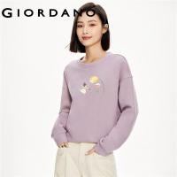 ราคา GIORDANO Women Ximimuzi Series Sweatshirts Cute Art Print Sweatshirts Crewneck Fleece Lined Fashion Casual Sweatshirts 99393368 (20683601175)