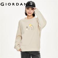 ราคา GIORDANO Women Ximimuzi Series Sweatshirts Cute Art Print Sweatshirts Crewneck Fleece Lined Fashion Casual Sweatshirts 99393368 (20683595009)