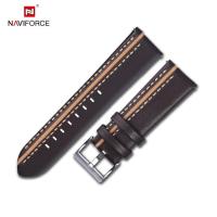 ราคา g2ydl2o NAVIFORCE สายนาฬิกาหนังแท้คุณภาพสูงสำหรับผู้ชาย 24 มม สายนาฬิกาข้อมือสีน้ำตาลสีดำสีแดงสีน้ำเงินสร้อยข้อมือแฟชั่นเข็มขัด (20046126564)