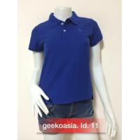 ราคา เสื้อโปโลหญิง ตรากวางแท้ Geeko สีน้ำเงิน หญิง (1640036427)