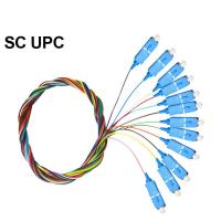 ราคา สายสายต่อออปติคอลไฟเบอร์ออปติก2สี SC ม้วนสาย UPC SM 9 125 เอสเอ็มซิมเพล็กซ์ไฟเบอร์ออปติกแบบ Pigtails 1M Fanout Lc upc (17276720269)