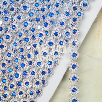 ราคา สังวาลย์ สังวาลย์เพชร 10 หลา แพ็ค 9 เมตร เพชรเส้น พลอยเส้น ทับทิมประดับ ติดเพชร พลอยเทียม ทับทิมคละสี DIY (20245378308)