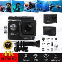ราคา SJ4000 ของแท้100 SJCAM กล้องกันน้ำ กล้องกันน้ำมอไซน์ 4K กล้องติดหมวก WiFi กันน้ำได้ลึกถึง 30 เมตร กล้องติดหน้ารถ เลนส์ HD กล้องขนาดเล็ก (10625050316)