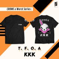 ราคา New ใหม่ Tfoa KKK Cotton Combed 24s Crows X Worst The Front of Armament T Shirt (17329982559)