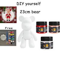 ราคา Rex TT Christmas Gift Liquid Paint Christmas DIY Bear with Paint Doll Coloring Plaster Doll Fluid Bear (21122569329)