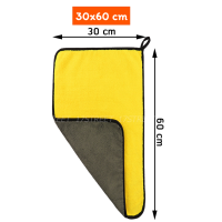 ราคา ผ้าไมโครไฟเบอร์อย่างหนา 700G ผ้าเช็กรถอเนกประสงค์ ขนาด 30x30 cm และ 30x60 cm เนื้อผ้าหนานุ่มพิเศษ (11421118025)