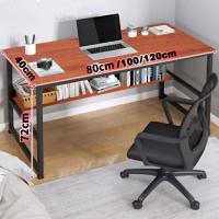 ราคา โต๊ะ โต๊ะคอมพิวเตอร์ โต๊ะวางของ โต๊ะทำงานไม้ ชั้นพร้อมชั้นวางของ120CM (16002915760)