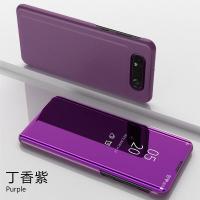 ราคา Samsung Galaxy A80เคสกระจกแบบแข็งเคสหนังพับได้กระจกอัจฉริยะ Samsung GalaxyA80 A 80 (12710177555)