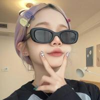 ราคา แว่นตากันแดด Cat Eye แว่นตากันแดดผู้หญิง Retro กรอบแว่นตา แว่นทรงเหลี่ยม (19671793204)